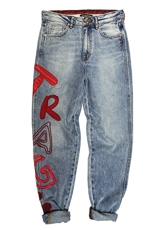 VKQ03 TGT EMBROIDERY JEANS